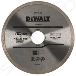DEWALT - Disque à jante continue pour béton, brique et pierre 125X22.2 mm