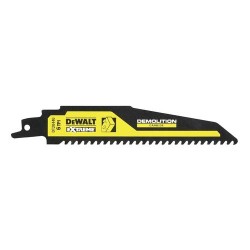 DEWALT - Lame de scie sabre carbure 152mm pour le bois avec clous / 6TPI