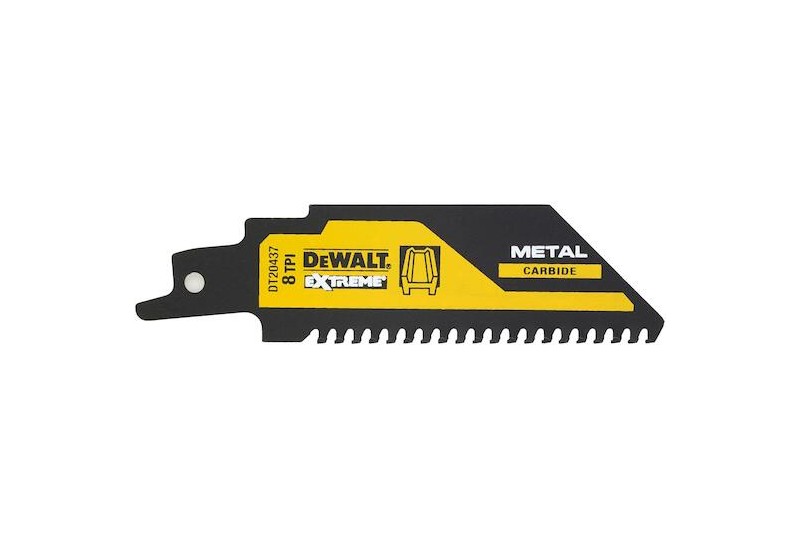 DEWALT - Lame de scie sabre carbure 102mm pour le métal / 8TPI