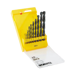 DEWALT - Coffret de 10 forets métal HSS-R