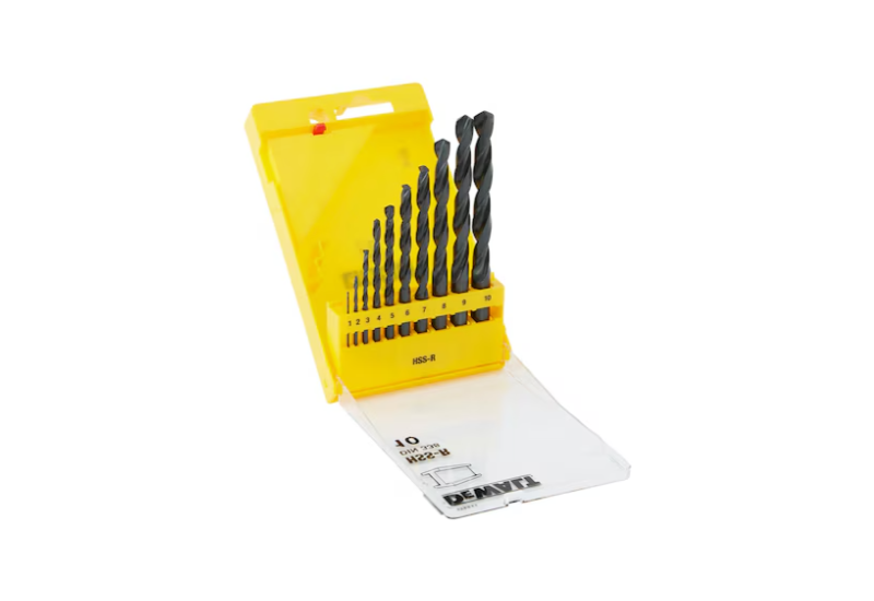 DEWALT - Coffret de 10 forets métal HSS-R