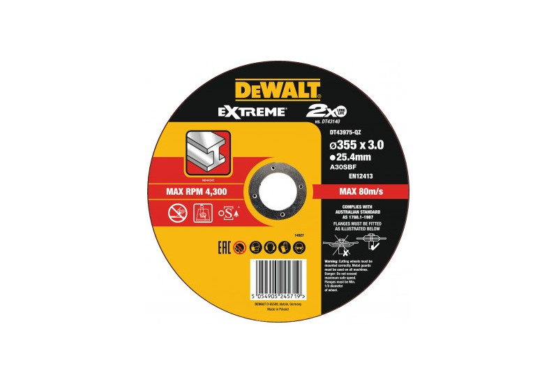 DEWALT - Disque À Tronçonner 355X3X25,4mm