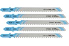 DEWALT - Lame de scie sauteuse métal, Pvc et Alu HS profondeur de coupe métal inf 6 mm, Pvc inf 30 mm, Alu inf 30 mm attache en 
