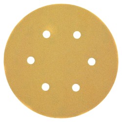 DEWALT - Disque abrasif velcro pour ponceuses excentriques grain 40 - 6 perforations ø 150 mm