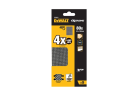 DEWALT - 1/3 feuille abrasive velcro, structure en maille durée de vie extra longue X4 93 x 190 mm grain 80