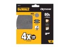 DEWALT - Disque abrasif velcro, structure en maille durée de vie extra longue X4 Ø150 mm grain 80