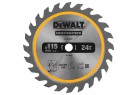 DEWALT - Lame de scie circulaire sans fil carbure Construction, 115x9,5mm, 24 dents
