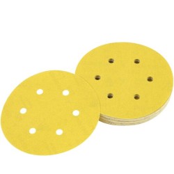 DEWALT - Disque abrasif velcro pour ponceuses excentriques grain 320 - 6 perforations ø 150 mm