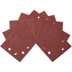 DEWALT - 1/4 feuille abrasive pour ponceuses vibrantes grain 40 - 8 perforations 115x115 mm