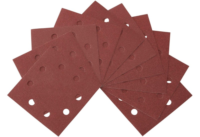 DEWALT - 1/4 feuille abrasive pour ponceuses vibrantes grain 40 - 8 perforations 115x115 mm