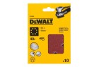 DEWALT - 1/4 feuille abrasive pour ponceuses vibrantes grain 40 - 8 perforations 115x115 mm