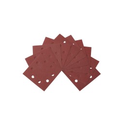 Paquet de 10 feuilles abrasives DeWalt DT3021 grain 60 gros grain pour décapage ponceuse vibrante.