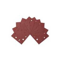 DEWALT - 1/4 feuille abrasive pour ponceuses vibrantes grain 80 - 8 perforations 115x115mm