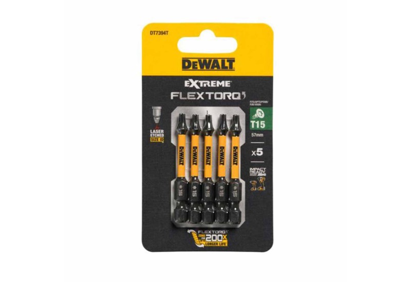 DEWALT - Embout impact Torsion 50 mm T15 DEWALT - Embout impact Torsion 50 mm T15