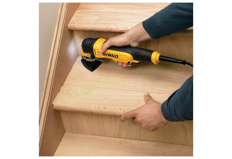 DEWALT - Abrasif velcro pour ponceuses delta velcro grain 180 - 6 perforations 93x93 mm