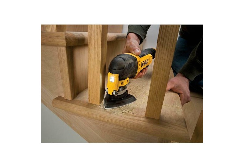 DEWALT - Abrasif velcro pour ponceuses delta velcro grain 180 - 6 perforations 93x93 mm