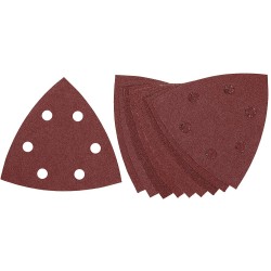 DEWALT - Abrasif velcro pour ponceuses delta velcro grain 80 - 6 perforations 93x93 mm
