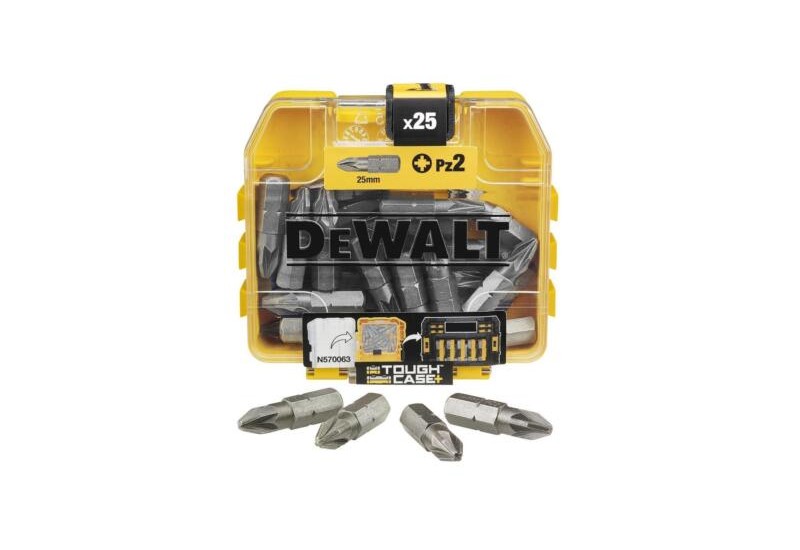 DEWALT - Boite de 25 embouts de vissage PZ2 25 mm DEWALT - Boite de 25 embouts de vissage PZ2 25 mm