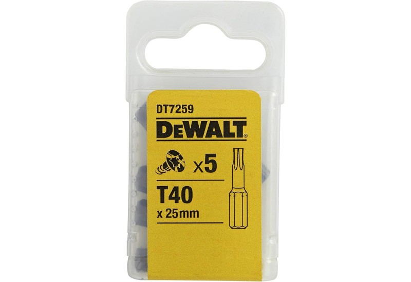 DEWALT - Embouts 25 mm T40 DEWALT - Embouts 25 mm T40