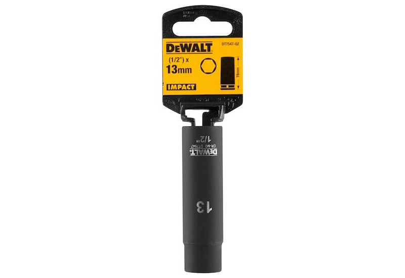 DEWALT - Douilles impact diamètre 13 mm 1/2" DEWALT - Douilles impact diamètre 13 mm 1/2"