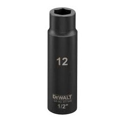 DEWALT - Douilles impact diamètre 12 mm 1/2"