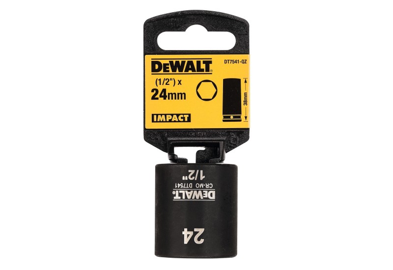 DEWALT - Douilles impact diamètre 24 mm 1/2" DEWALT - Douilles impact diamètre 24 mm 1/2"