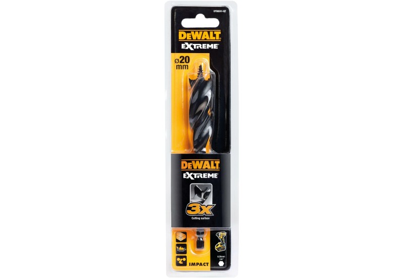 DEWALT - Mèche à bois 3 pointes Extreme 20X152 mm DEWALT - Mèche à bois 3 pointes Extreme 20X152 mm
