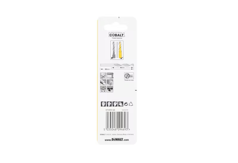 DEWALT - Foret métal HS-Co Extreme 4.5x47x80 mm DEWALT - Foret métal HS-Co Extreme 4.5x47x80 mm