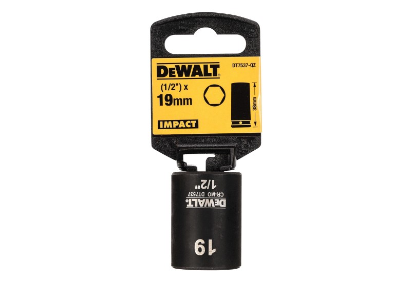 DEWALT - Douilles impact diamètre 19 mm 1/2" DEWALT - Douilles impact diamètre 19 mm 1/2"