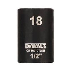 DEWALT - Douilles impact diamètre 18 mm 1/2"