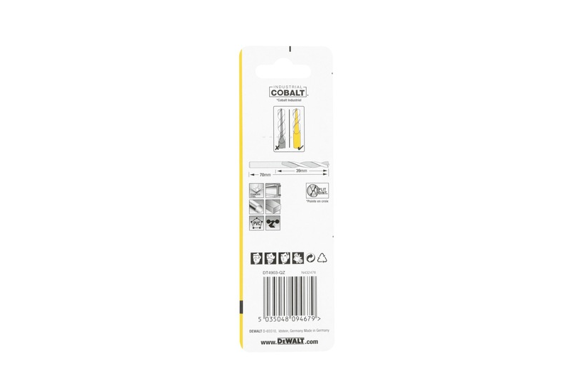 DEWALT - Foret métal HSS-CO Extreme 3.5x39x70 mm DEWALT - Foret métal HSS-CO Extreme 3.5x39x70 mm