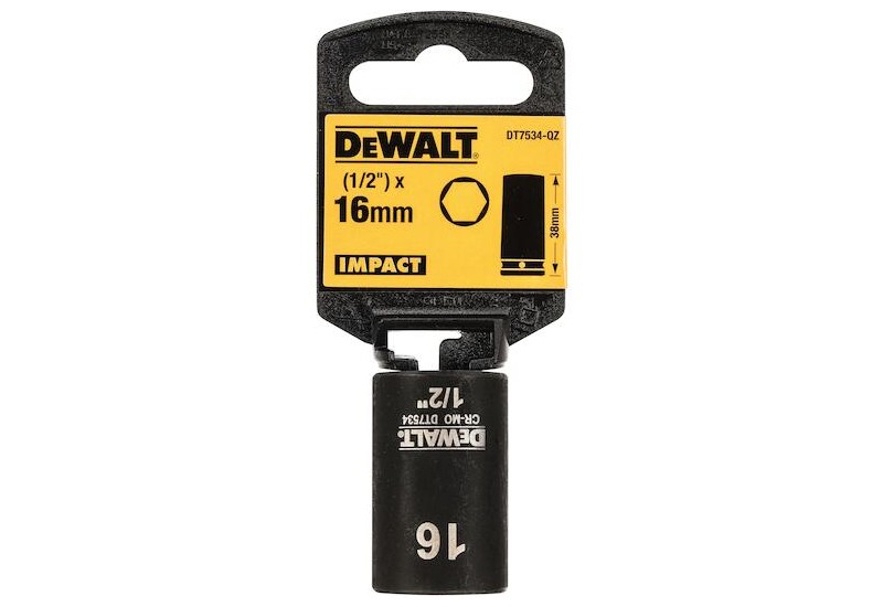 DEWALT - Douilles impact diamètre 16 mm 1/2" DEWALT - Douilles impact diamètre 16 mm 1/2"