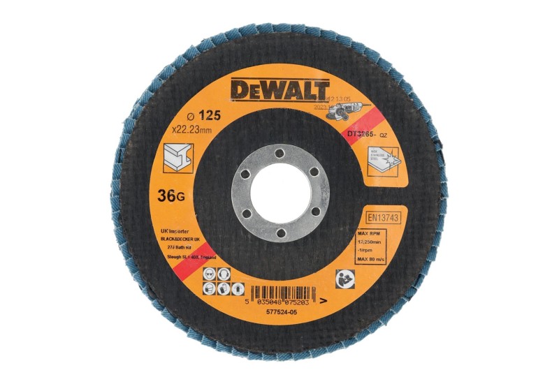 DEWALT - Disque à lamelles Type 29 - grain 36 Ø 125 mm
