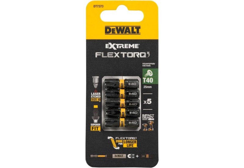 DEWALT - Embout impact Torsion 25 mm T40 DEWALT - Embout impact Torsion 25 mm T40
