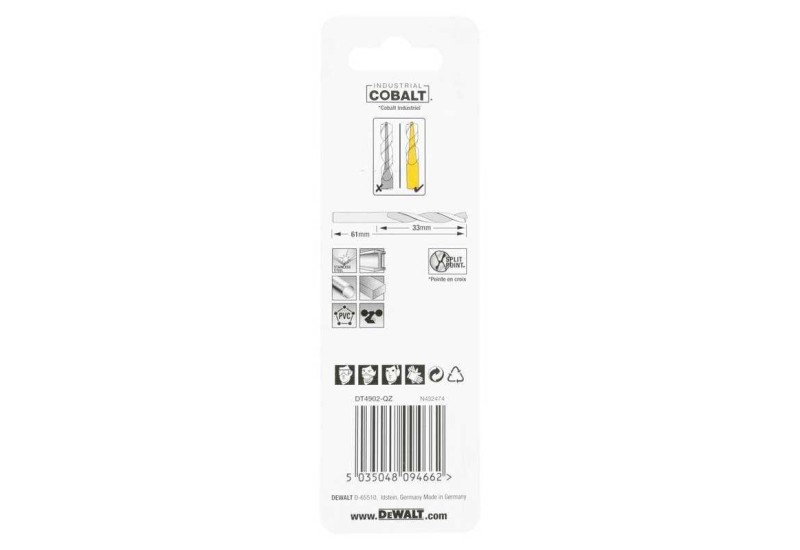 DEWALT - Foret métal HS-Co Extreme 3x33x61 mm DEWALT - Foret métal HS-Co Extreme 3x33x61 mm