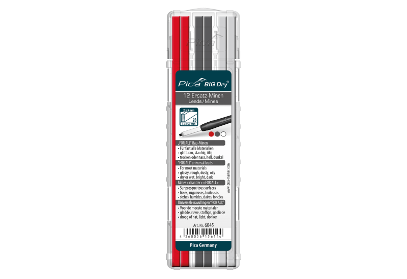 PICA MINES BIG DRY GRAPHITE BLANC ROUGE