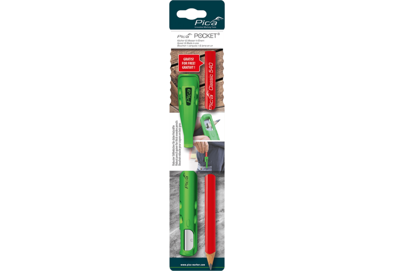 PICA PORTE CRAYON/MARQUEUR POCKET+2CRAYON CHARPENTIER PICA PORTE CRAYON/MARQUEUR POCKET+2CRAYON CHARPENTIER