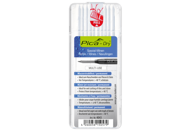 PICA DRY MINES RECHANGE BLANC APPLICATION HUMIDE (BTE10) PICA DRY MINES RECHANGE BLANC APPLICATION HUMIDE (BTE10)