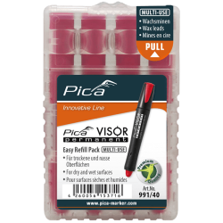 Mines PICA VISOR Rouge 991/40 - Marquage Permanent Tous Temps