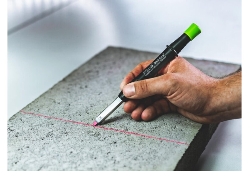 Mines Pica Big Dry Gros Oeuvre - Marquage Pro (Lila, Bleu, Blanc)