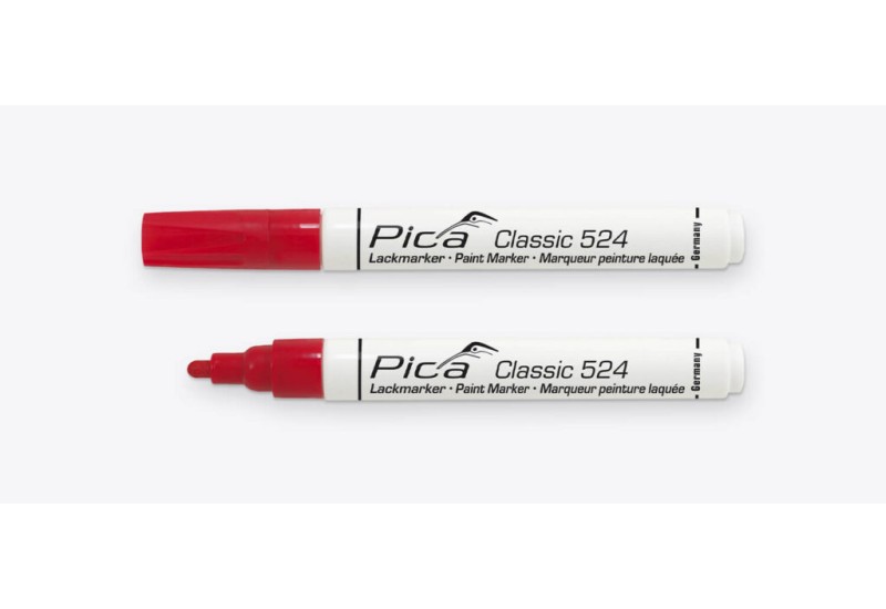 Marqueur rouge PICA de profil Marqueur rouge PICA de profil