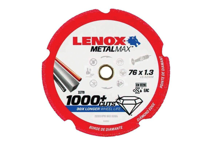 Disque Ø76mm MétalMax 75 x 1,3 mm - LENOX Disque Ø76mm MétalMax 75 x 1,3 mm - LENOX