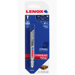 LENOX  - Lame de scie sauteuse à emmanchement en T Profondeur de coupe 7.9mm - 44.5mm Bois avec clous