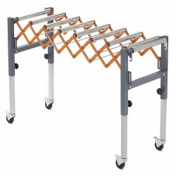 Support roulant BORA PM‑2700 déployé en position haute sur chantier