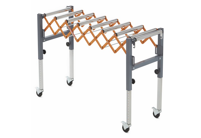 Support roulant BORA PM‑2700 déployé en position haute sur chantier