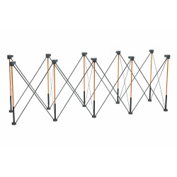 châssis pliable BORA Centipede CT10 déployé 610 x 2438 mm
