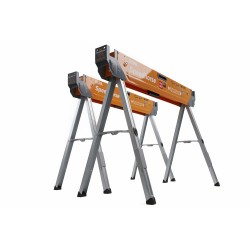 tréteaux BORA Speedhorse déployés sur sol de chantier