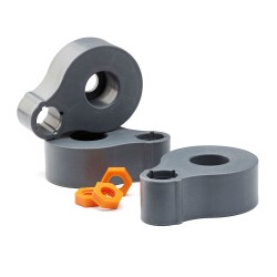 trois P‑Tops alignés sur châssis pliable Centipede en atelier
