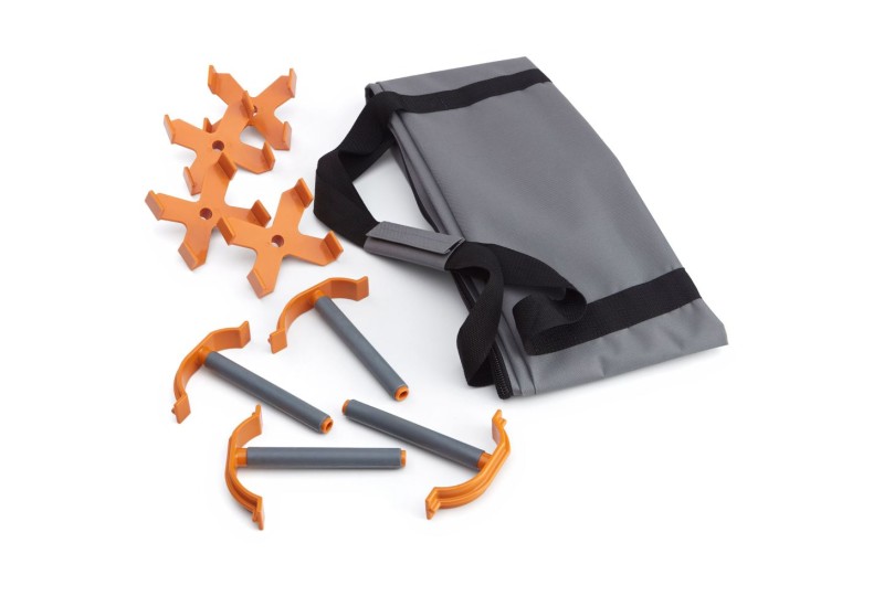 X‑Cups et Quick Clamps installés sur le châssis CK9S X‑Cups et Quick Clamps installés sur le châssis CK9S