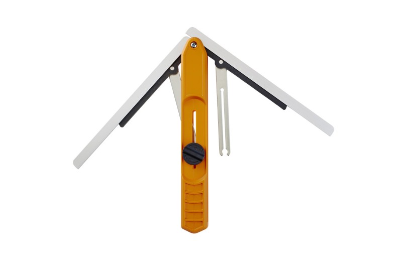 zoom sur les bras articulés du MiteriX en plastique orange zoom sur les bras articulés du MiteriX en plastique orange